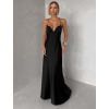 Černé společenské dlouhé šaty ZUNDARA na ramínka