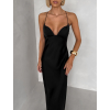Černé společenské dlouhé šaty ZUNDARA na ramínka