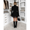 Černé elegantní sako šaty GIACCA s krajkou