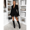 Černé elegantní sako šaty GIACCA s krajkou