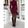 Vínová krátká sukně GLIMARO na zip