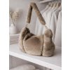 Béžová plyšová kabelka JURELIA