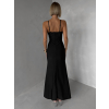 Černé společenské dlouhé šaty ALVEA