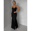 Černé společenské dlouhé šaty ALVEA