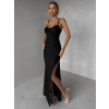 Černé společenské dlouhé šaty FAYELA