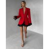 Červené elegantní sakové šaty GIACCA s krajkou