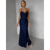 Tmavě modré společenské dlouhé šaty ALVEA