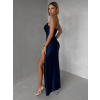 Tmavě modré společenské dlouhé šaty FAYELA