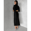 Černé asymetrické midi šaty BAJRO