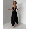 Černý elastický stylový overal ROVALY