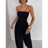 Černý elastický stylový overal ROVALY