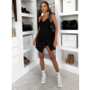 Černé krátké elastické sportovní šaty DESERT s kraťásky