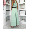 Světle zelené volné široké kalhoty FELYRY