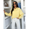 Žlutá basic stylová mikina ELVARA
