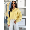 Žlutá basic stylová mikina ELVARA