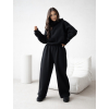Černá stylová bavlněná tepláková souprava ADELLINE
