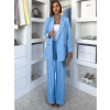 Světle modré elegantní pruhované oversize sako ORLENA