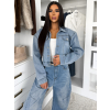 Modrý džínový stylový komplet WISDOM