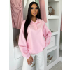 Růžová basic stylová mikina ELVARA