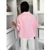 Růžová basic stylová mikina ELVARA