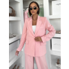 Růžové basic delší sako NUVIEL