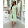Světle zelené košilové midi šaty VEXTURA