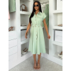 Světle zelené košilové midi šaty VEXTURA