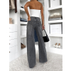 Šedé široké wide leg džíny IRISA