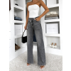 Šedé široké wide leg džíny IRISA