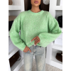 Zelený oversize svetřík MOTION