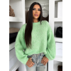 Zelený oversize svetřík MOTION