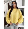 Žlutý oversize svetr MOTION