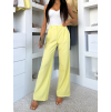 Žluté elegantní dlouhé kalhoty OMNIRA