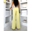Žluté elegantní dlouhé kalhoty OMNIRA