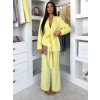 Žluté elegantní dlouhé kalhoty OMNIRA