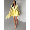 Žluté elegantní koktejlové šaty DIVINE