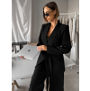 Černé elegantní sako THELYA s vázáním