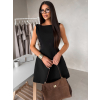 Černé elegantní áčkové krátké šaty NATIVE