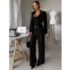 Černý elegantní kalhotový kostýmek VIRELI do kanceláře