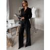 Černý společenský kalhotový komplet OTARIO se sakem