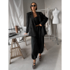 Černý společenský komplet XANDORA s harémovými kalhotami