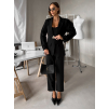 Černý společenský kalhotový kostým ZORVATO
