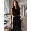 Černé midi šaty GERARDYS s páskem