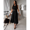 Černé midi šaty GERARDYS s páskem