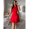Červené elegantní áčkové krátké šaty NATIVE
