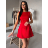 Červené elegantní áčkové krátké šaty NATIVE