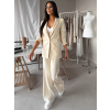 Krémové oversize stylové sako NAREX