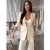 Krémové oversize stylové sako NAREX