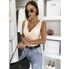 Krémové elegantní body NERTIS s výstřihem