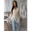 Krémová zavazovací top halenka BENDIX